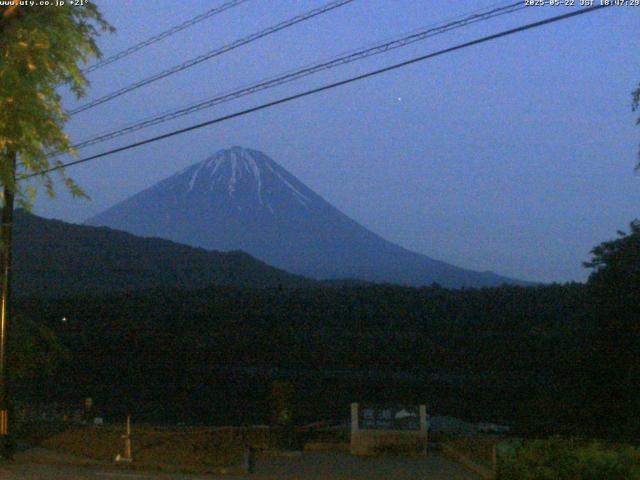 西湖からの富士山