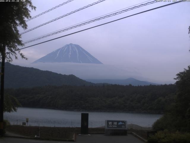 西湖からの富士山