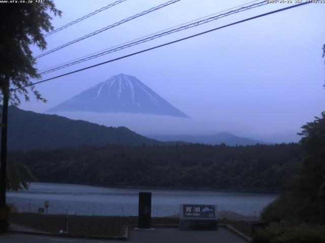 西湖からの富士山