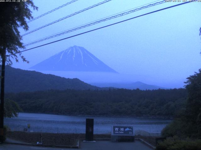 西湖からの富士山