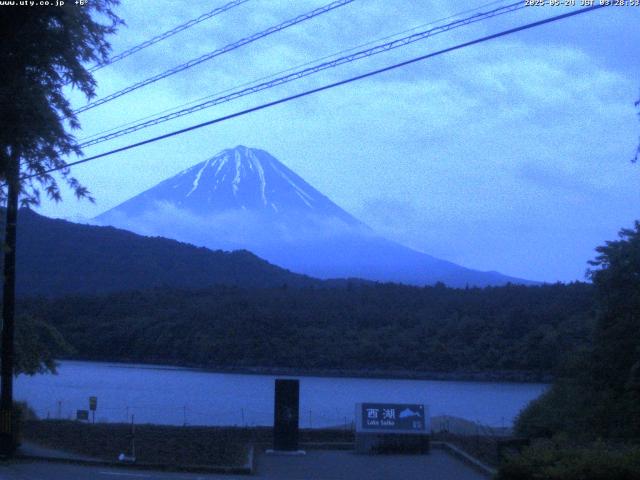 西湖からの富士山