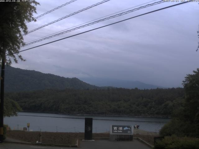 西湖からの富士山