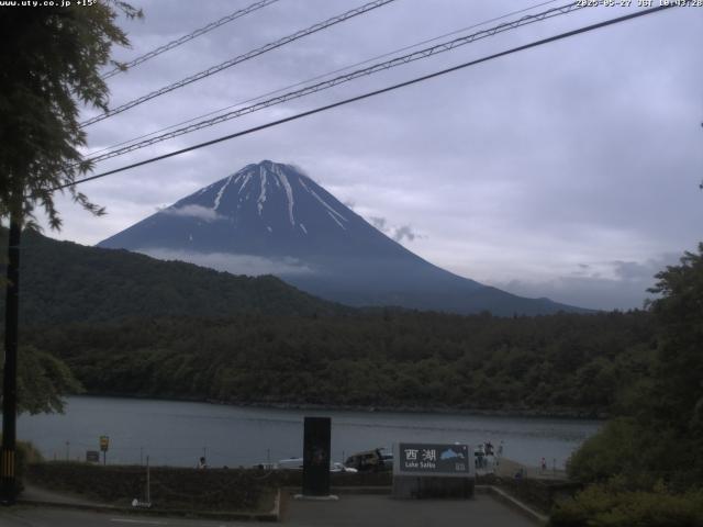 西湖からの富士山