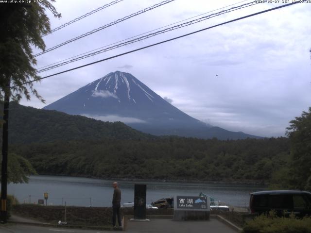 西湖からの富士山