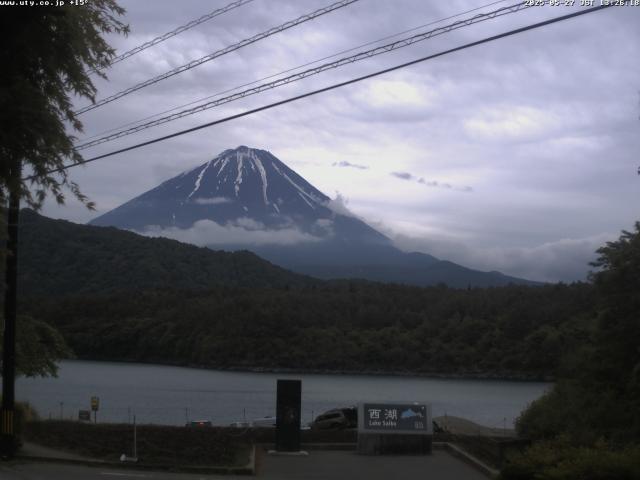 西湖からの富士山