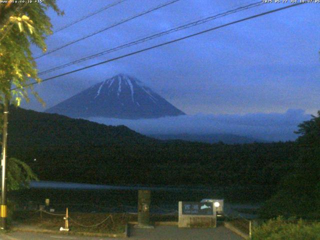 西湖からの富士山