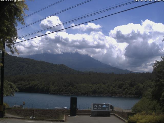 西湖からの富士山
