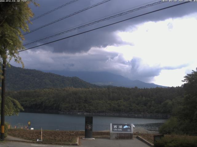 西湖からの富士山