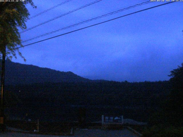 西湖からの富士山