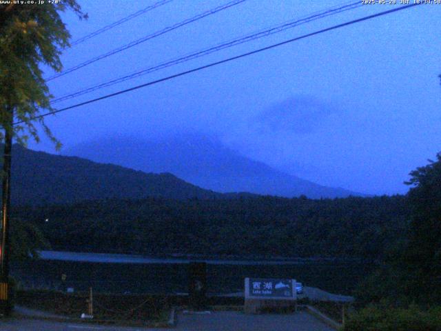 西湖からの富士山