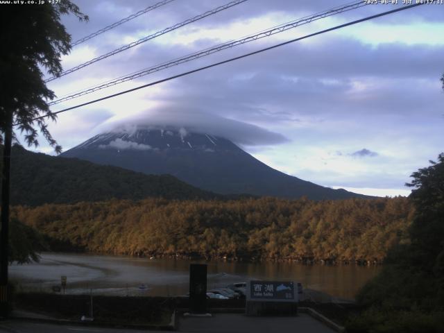 西湖からの富士山