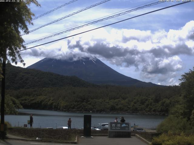 西湖からの富士山