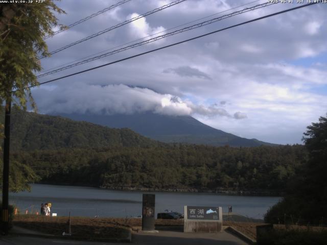 西湖からの富士山