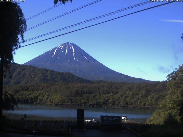 西湖からの富士山