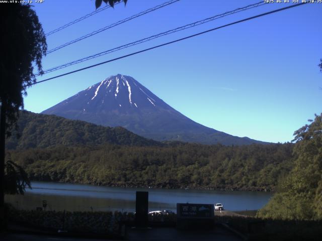 西湖からの富士山
