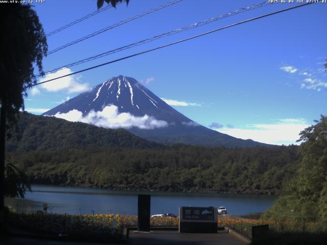 西湖からの富士山