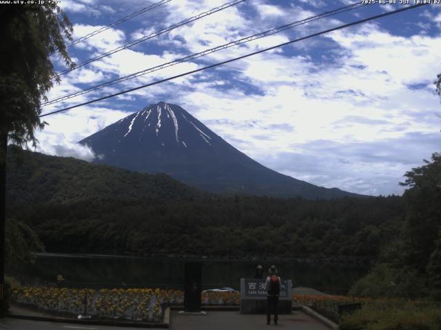 西湖からの富士山