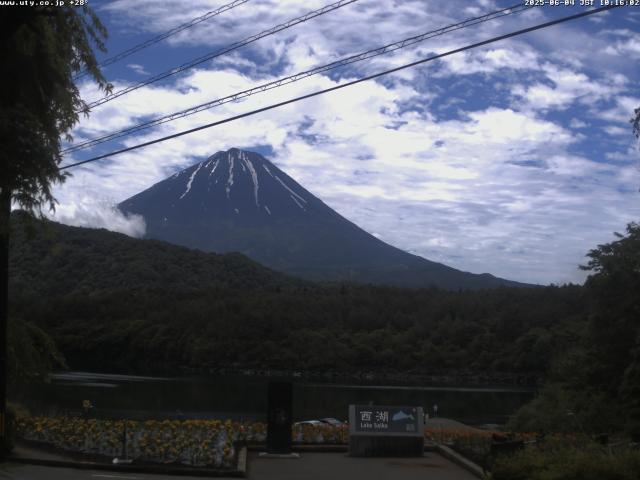 西湖からの富士山