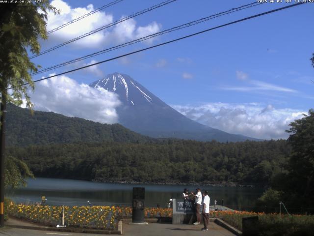 西湖からの富士山