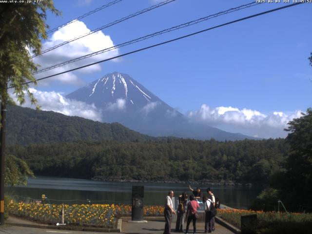 西湖からの富士山