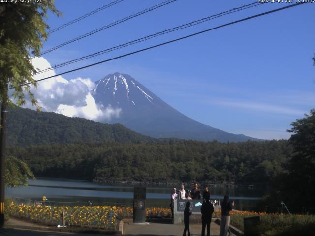 西湖からの富士山