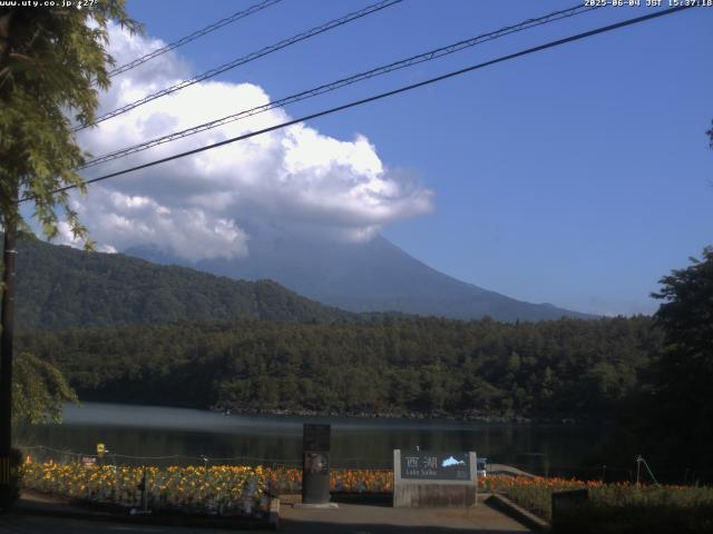 西湖からの富士山