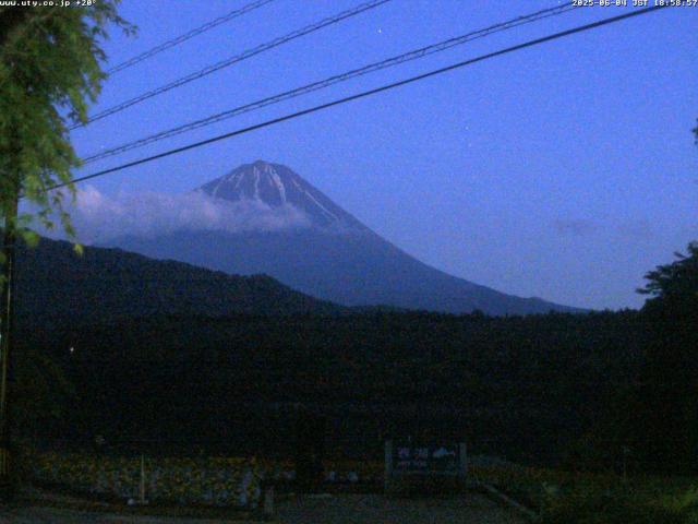 西湖からの富士山