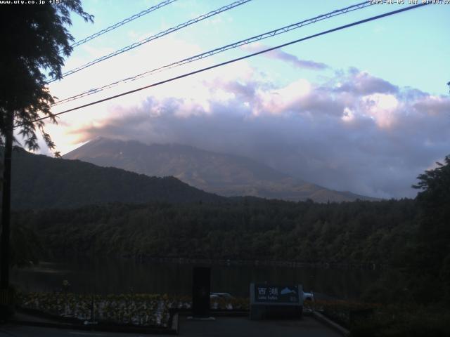 西湖からの富士山