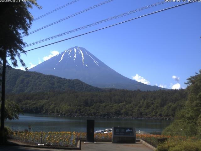 西湖からの富士山