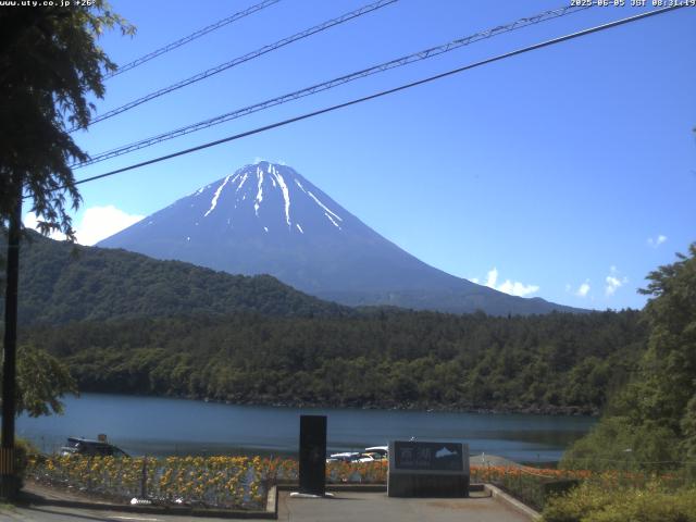 西湖からの富士山