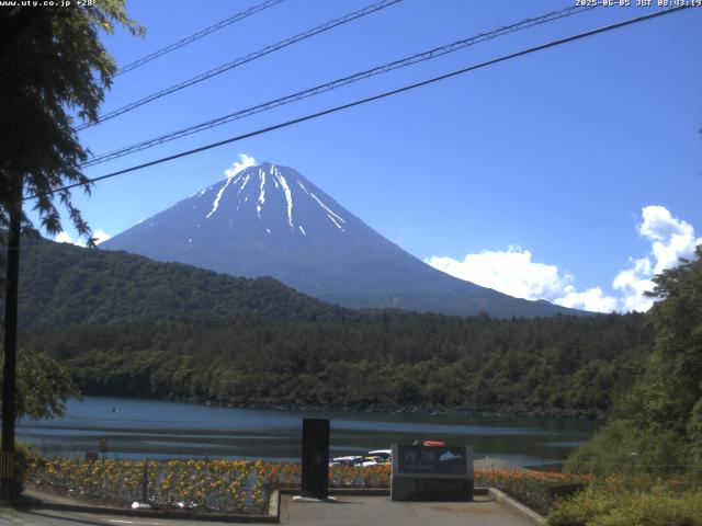 西湖からの富士山
