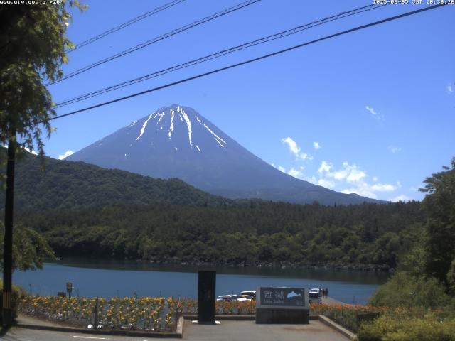西湖からの富士山