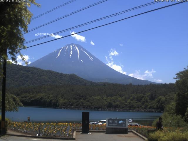 西湖からの富士山