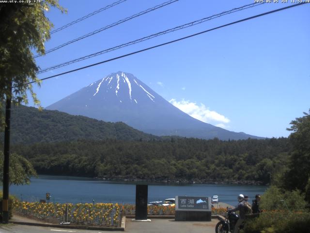 西湖からの富士山
