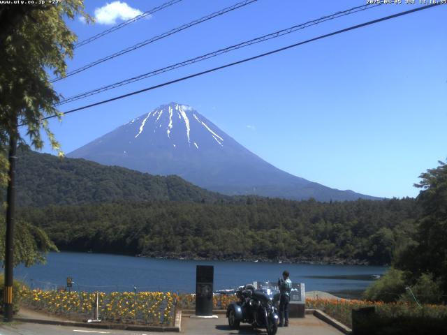 西湖からの富士山