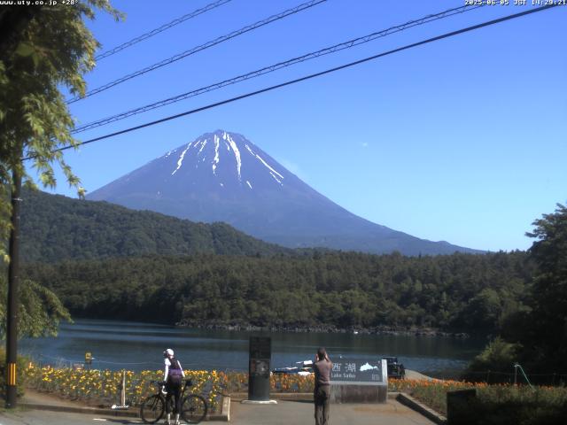 西湖からの富士山