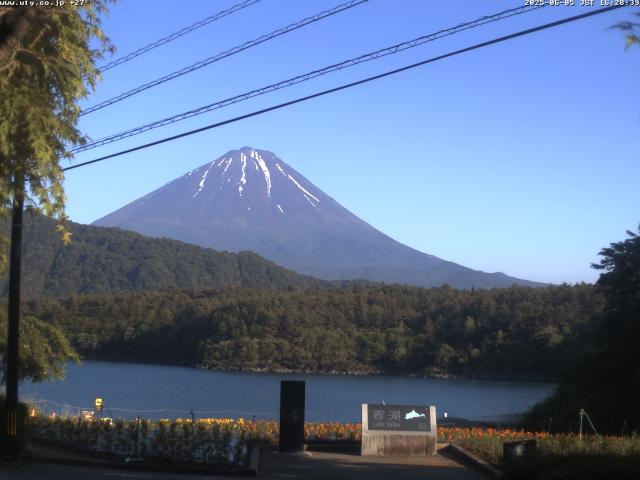 西湖からの富士山