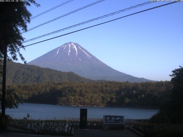 西湖からの富士山