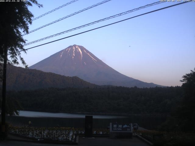 西湖からの富士山