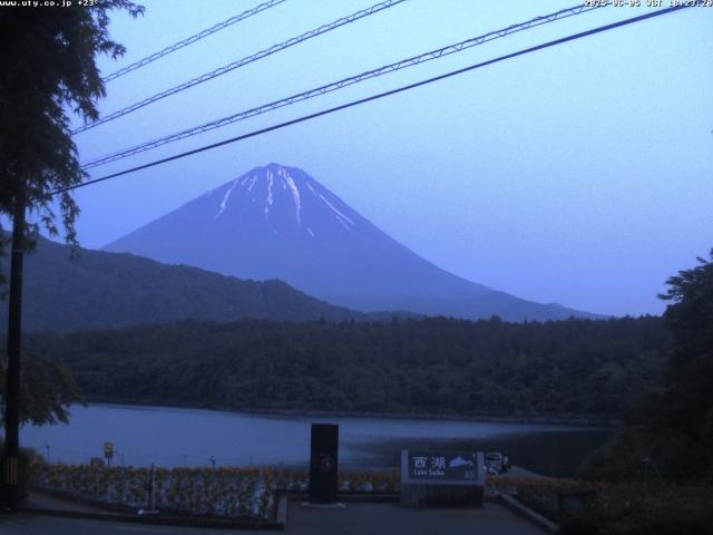 西湖からの富士山