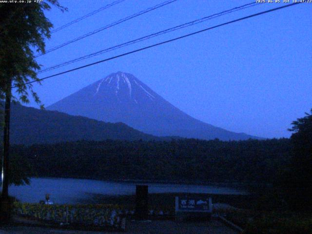 西湖からの富士山