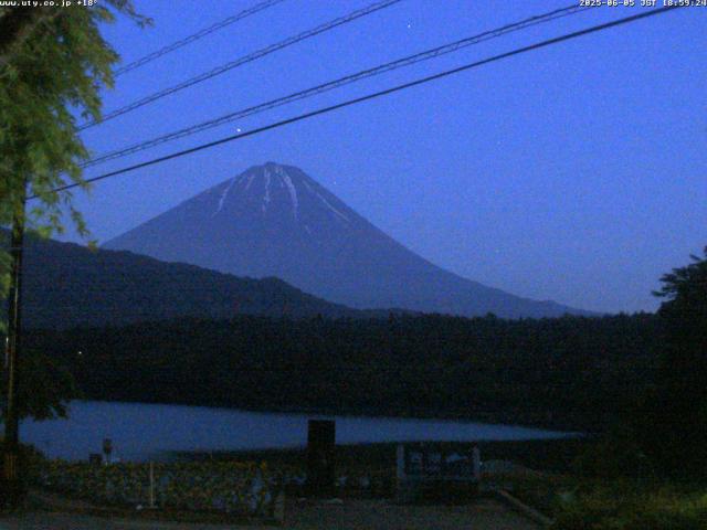 西湖からの富士山