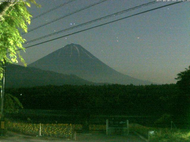西湖からの富士山