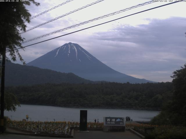 西湖からの富士山