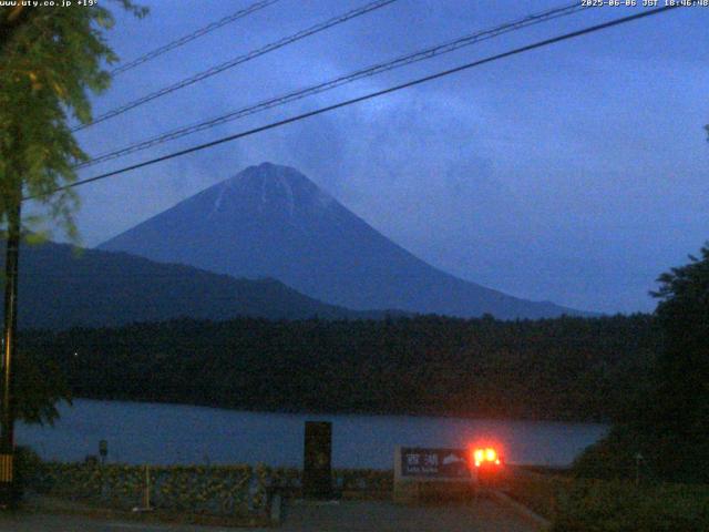 西湖からの富士山