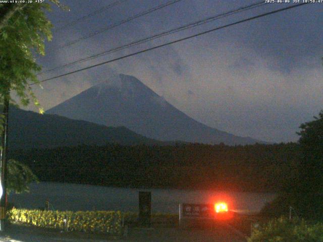 西湖からの富士山