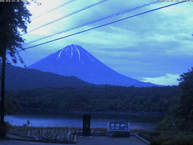 西湖からの富士山