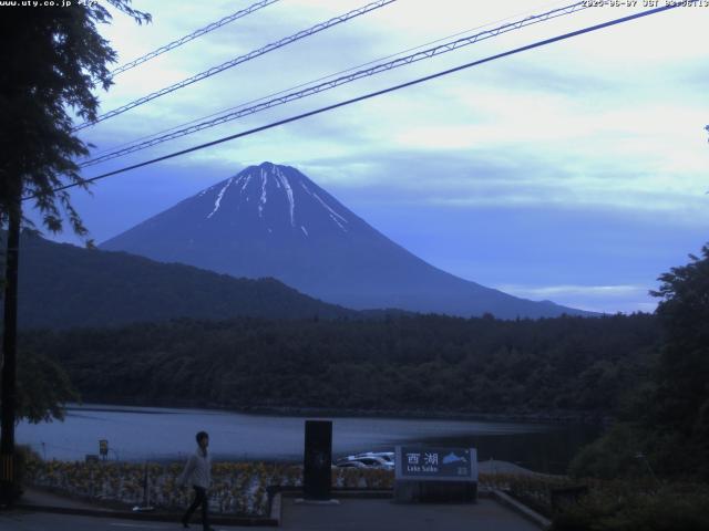 西湖からの富士山