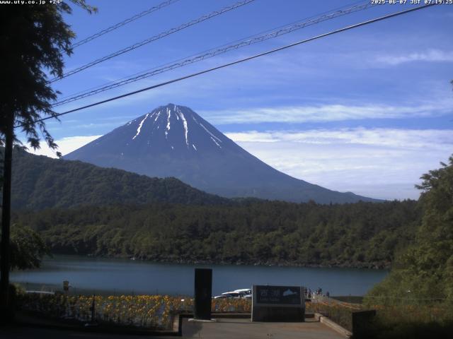 西湖からの富士山