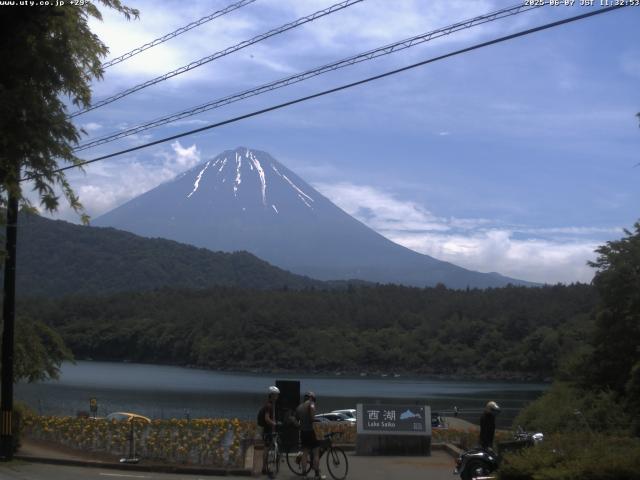 西湖からの富士山